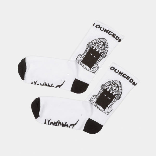 Dungeon - Portcullis Socks - White