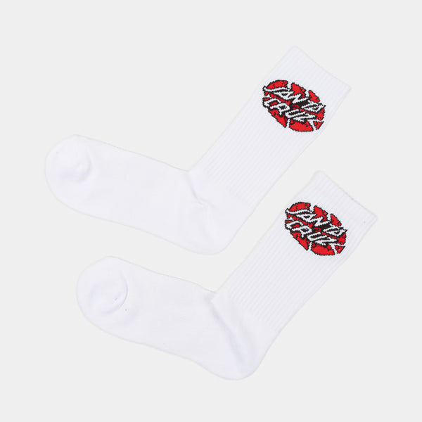 Santa Cruz - Broken Dot Socks - White