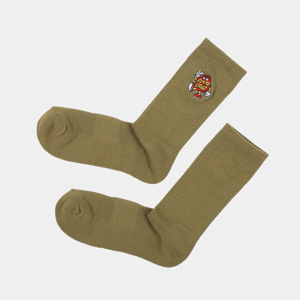 Santa Cruz - Dot Guy Socks - Deep Olive