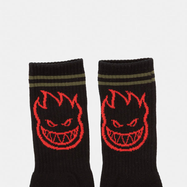 Spitfire - Bighead Socks - Black / Olive / Red