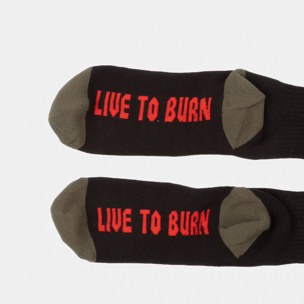 Spitfire - Bighead Socks - Black / Olive / Red