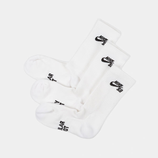 Nike SB - Everyday Elevated Cushioned Socks (3 Pack) - White