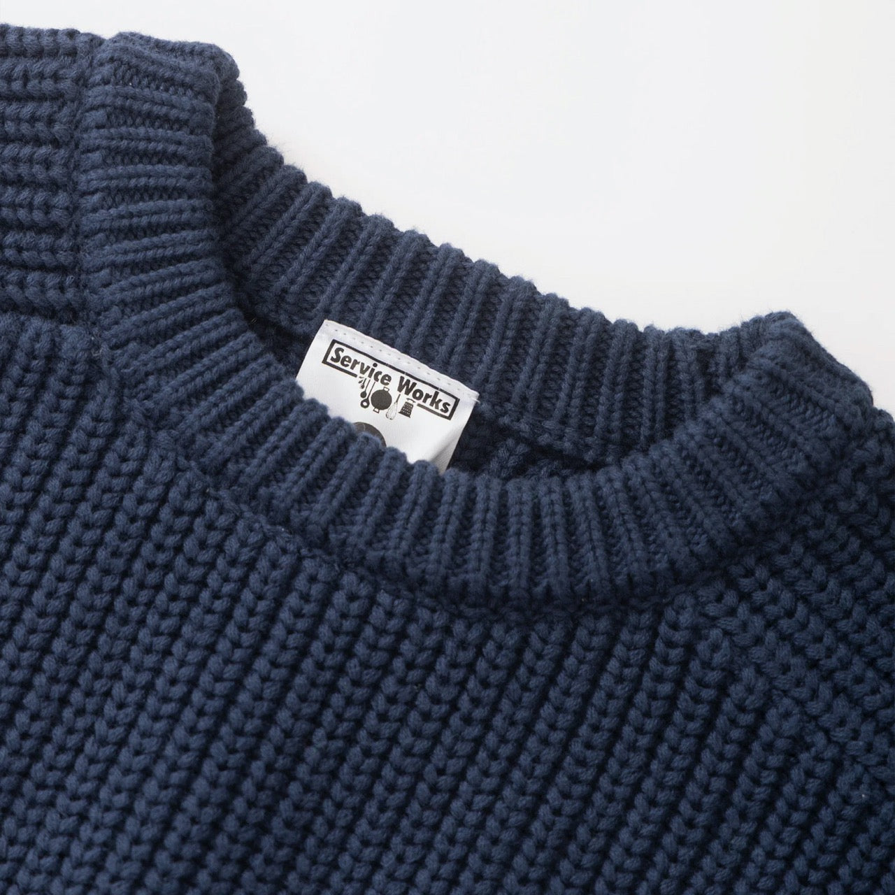 Service Works - Artichoke Knitted Sweatshirt - Navy