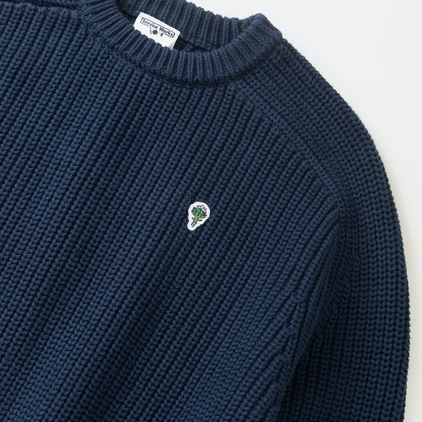 Service Works - Artichoke Knitted Sweatshirt - Navy