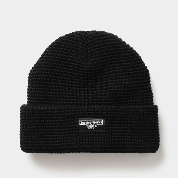 Service Works - Waffle Patch Beanie - Black
