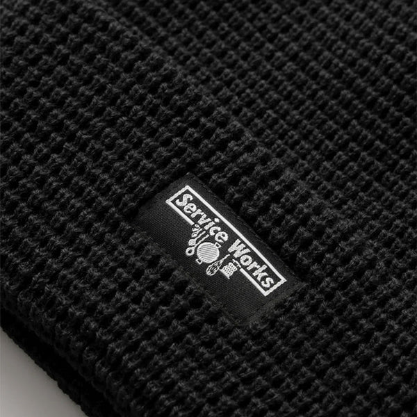Service Works - Waffle Patch Beanie - Black