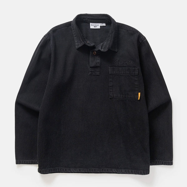 Service Works - Denim Script Popover Shirt - Dark Wash