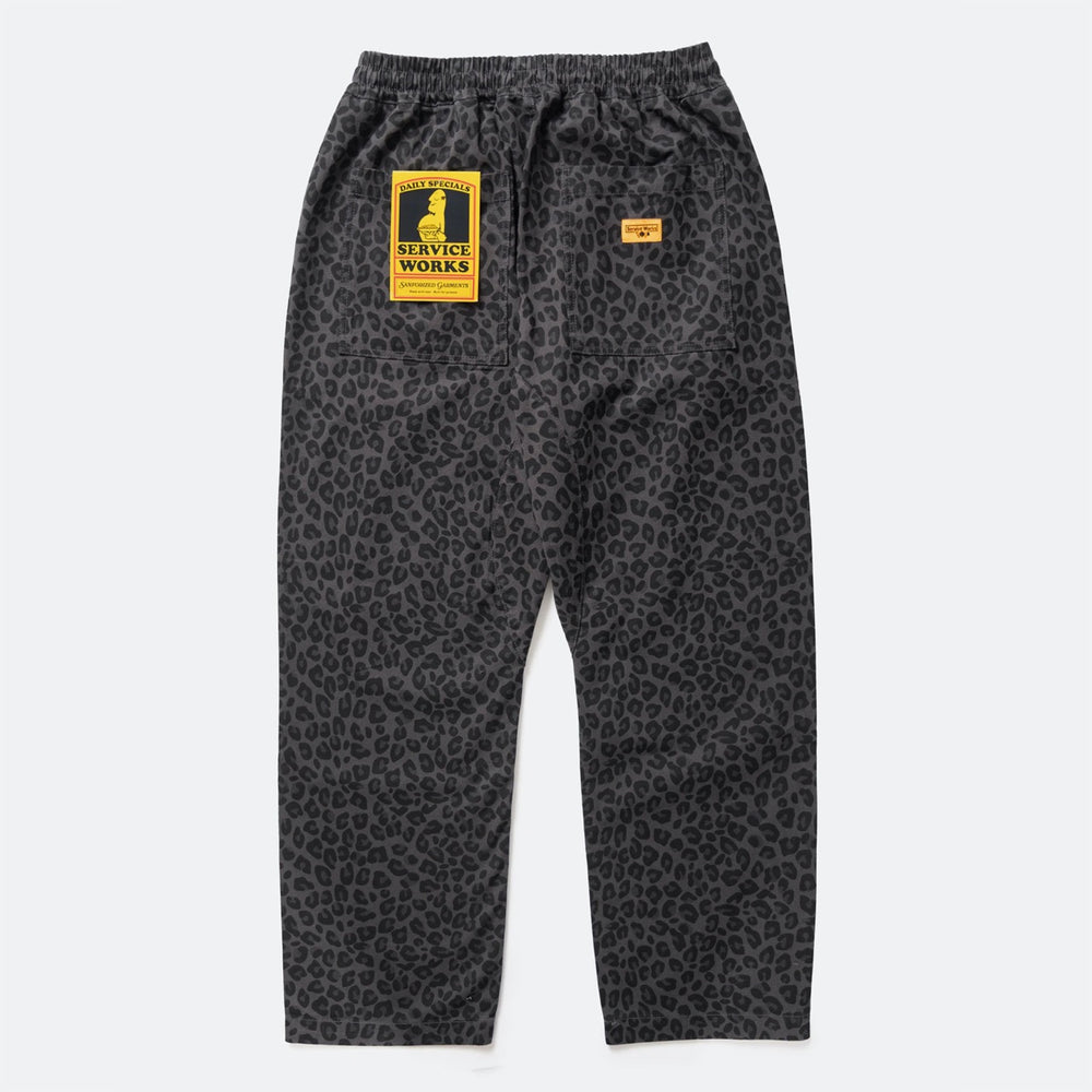 Service Works - Easy Chef Pants - Black Leopard