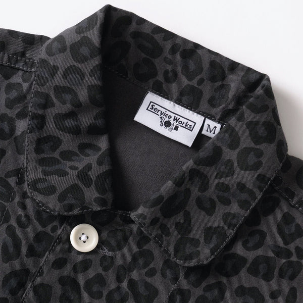 Service Works - Easy Chef Long Sleeve Shirt - Black Leopard