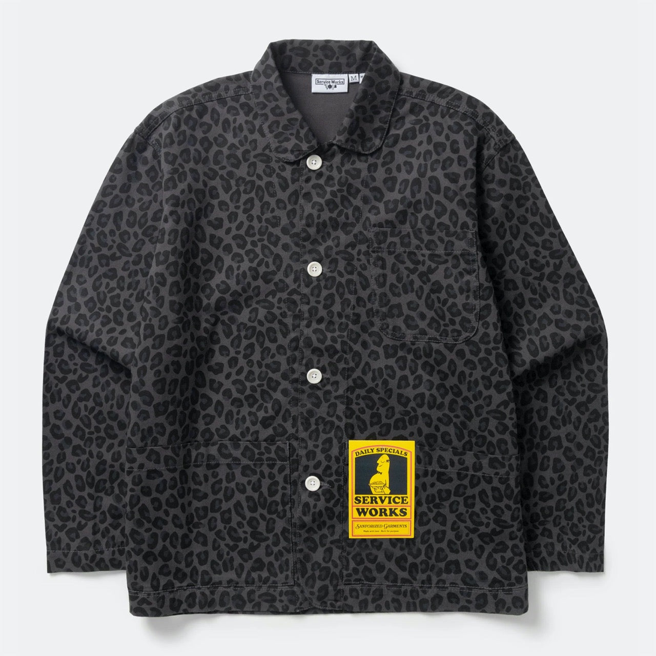 Service Works - Easy Chef Long Sleeve Shirt - Black Leopard