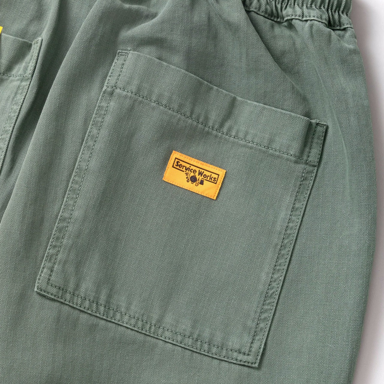 Service Works - Pigment Herringbone Twill Chef Pants - Olive