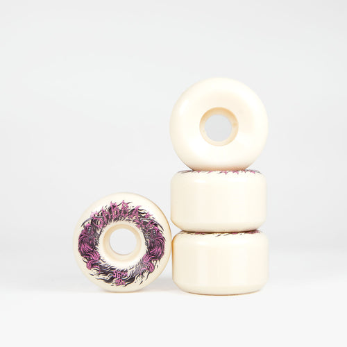 Sabbath Wheels - 56mm (99a) Death Wizard Conical Skateboard Wheels - White