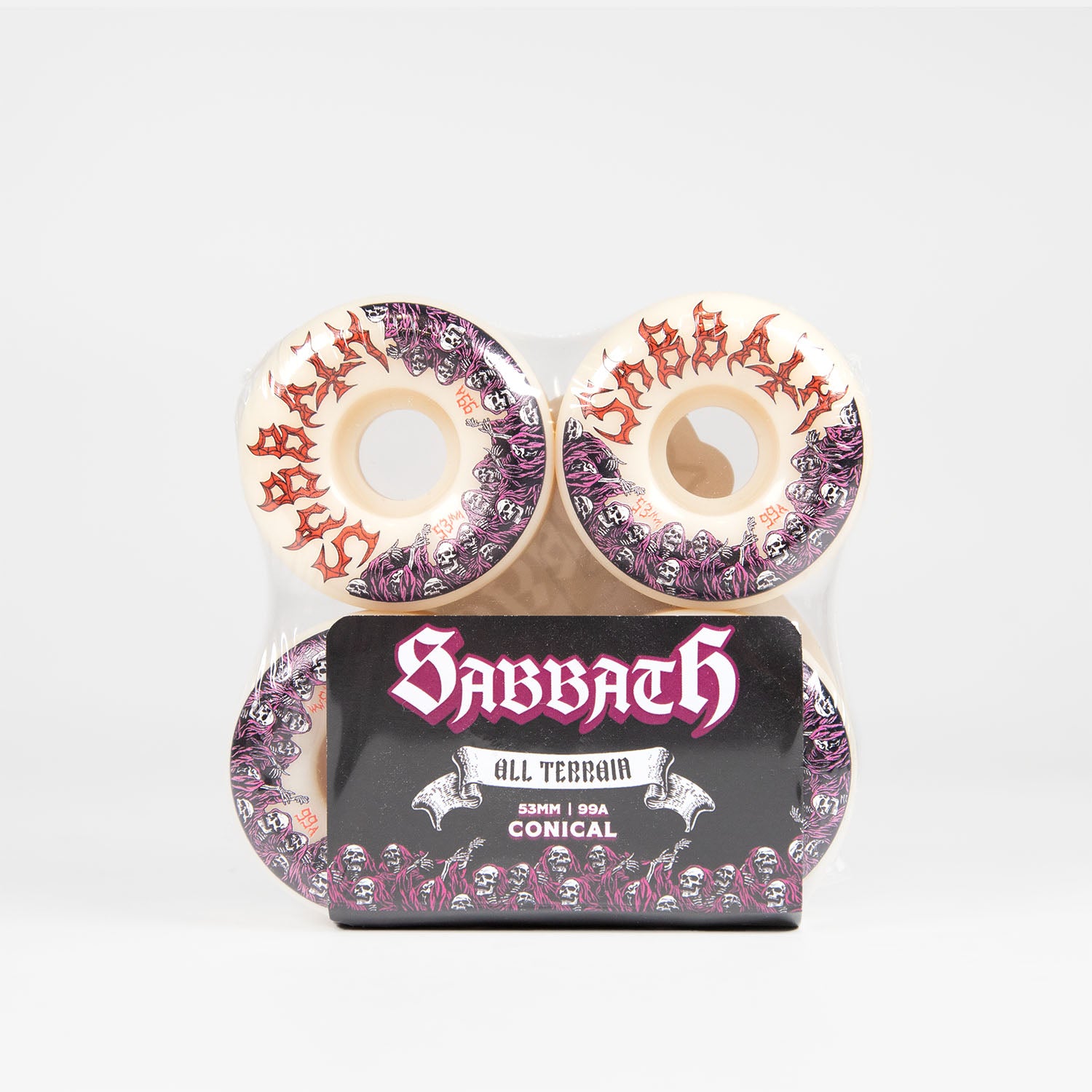 Sabbath Wheels - 53mm (99a) Rising Dead Conical Skateboard Wheels