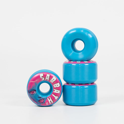 Sabbath Wheels - 54mm (99a) Sci-Fi Conical Skateboard Wheels (Blue)
