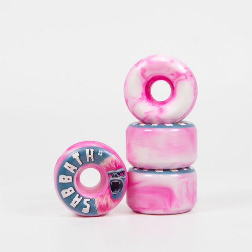 Sabbath Wheels - 53mm (99a) Yeti Conical Skateboard Wheels - Pink