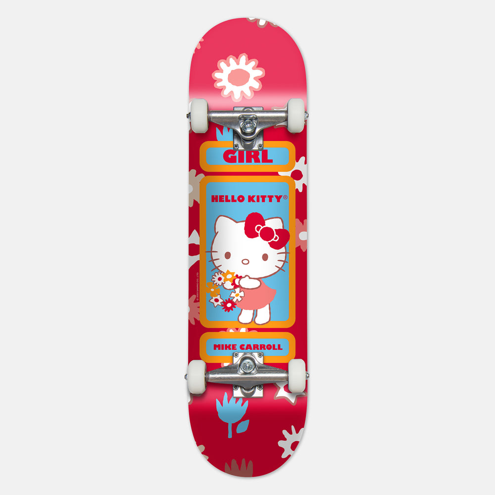 Girl Skateboards - 8.0" Sanrio Carroll Hello Kitty Complete Skateboard