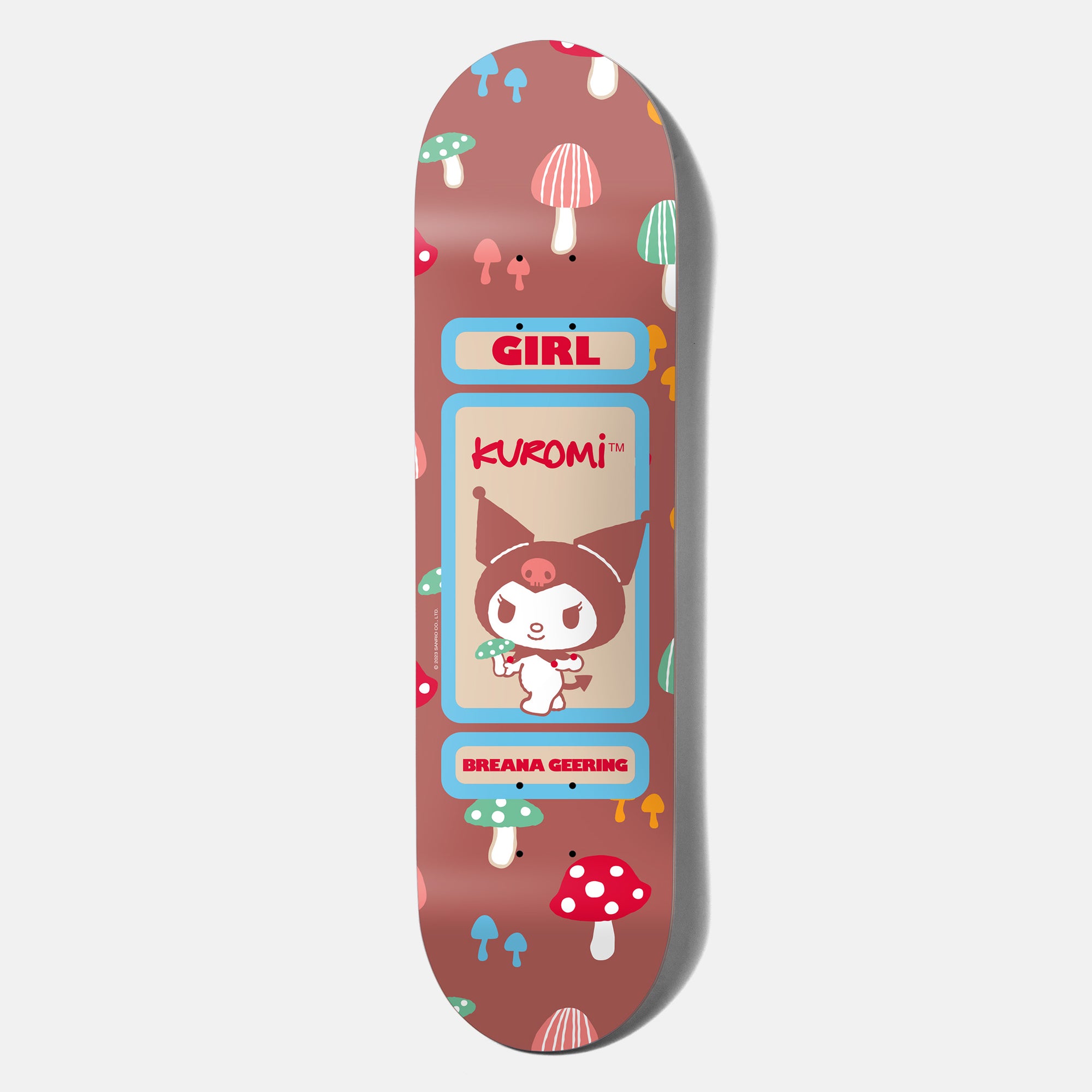 Girl Skateboards - 8.0" Sanrio Geering Hello Kitty Skateboard Deck - Brown