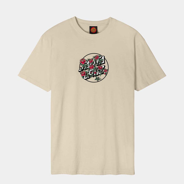 Santa Cruz - Flash Stacked Dot Front T-Shirt - Blond Wood