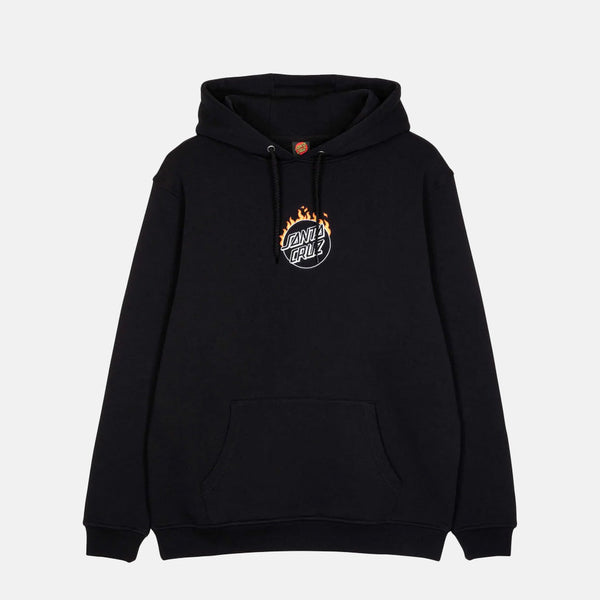 Santa Cruz - Burnt Opus Front Hooded Sweatshirt - Black