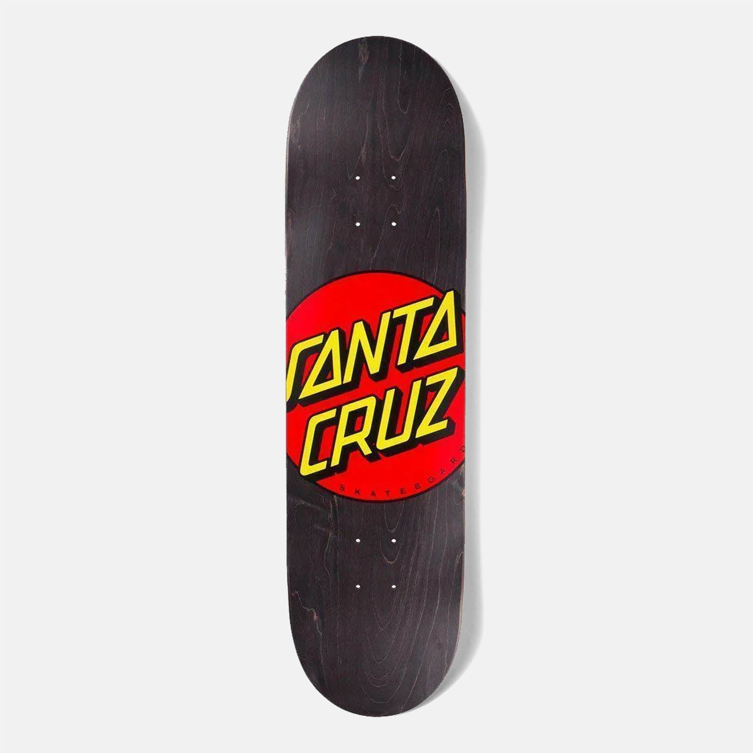Santa Cruz - 8.25" Classic Dot Logo Skateboard Deck - Black