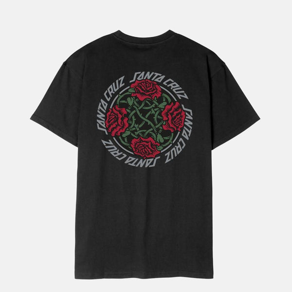 Santa Cruz - Dressen Roses Solo T-Shirt - Black