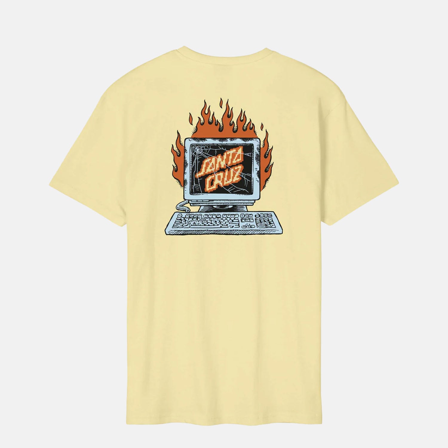 Santa Cruz - Self Destruct T-Shirt - Custard