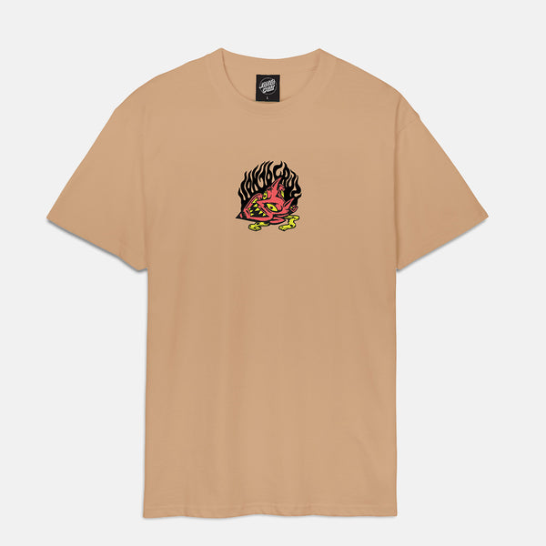 Santa Cruz - Delfino Devil Mask T-Shirt - Taupe