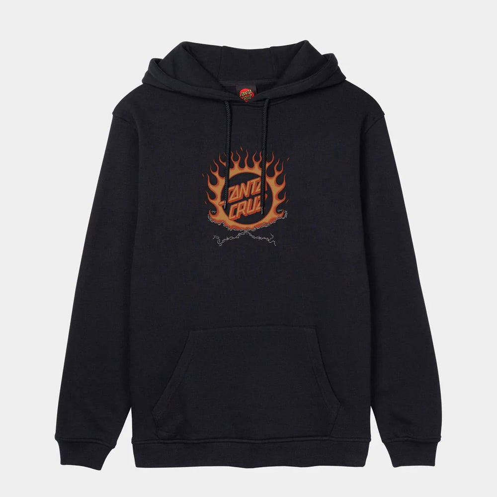Santa Cruz - Forging Dot Centre Hooded Sweatshirt - Black