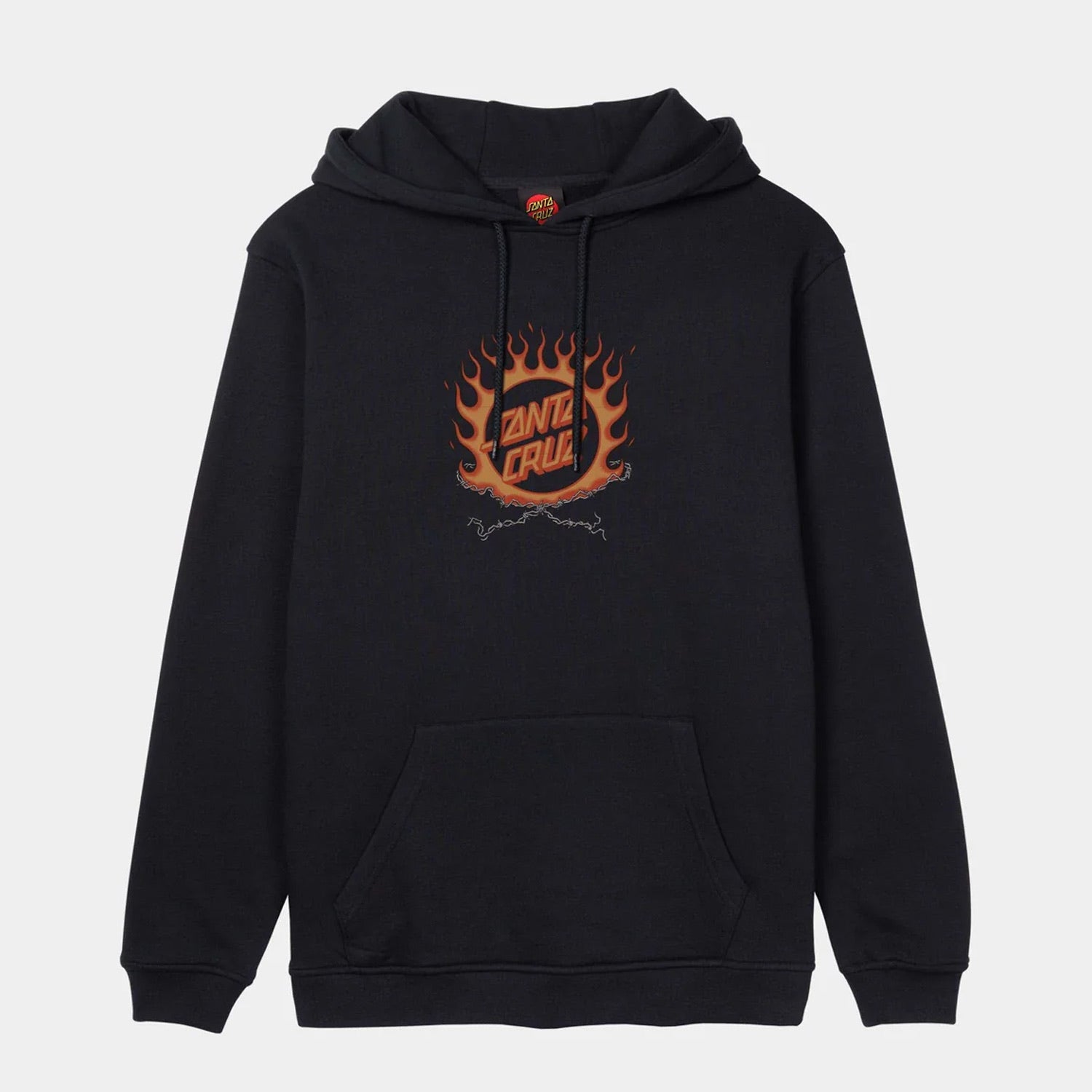 Santa Cruz - Forging Dot Centre Hooded Sweatshirt - Black