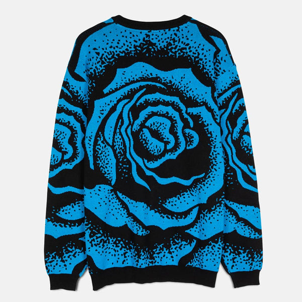 Santa Cruz - Dressen Big Rose Knitted Jumper - Black / Blue