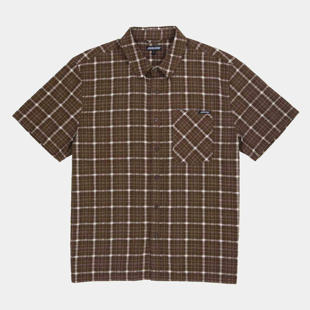 Santa Cruz - Eli Short Sleeve Shirt - Brown Check
