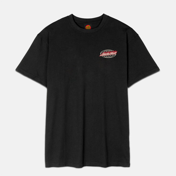 Santa Cruz - Global Flame Dot T-Shirt - Black