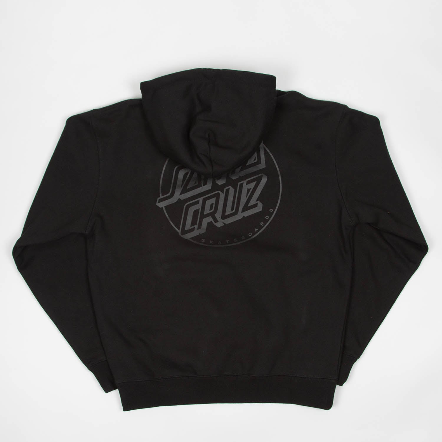 Santa Cruz - Tonal Opus Dot Stripe Pullover Hooded Sweatshirt - Black
