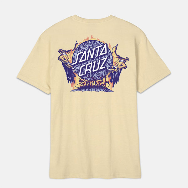 Santa Cruz - Knox Firepit Dot T-Shirt - Sand