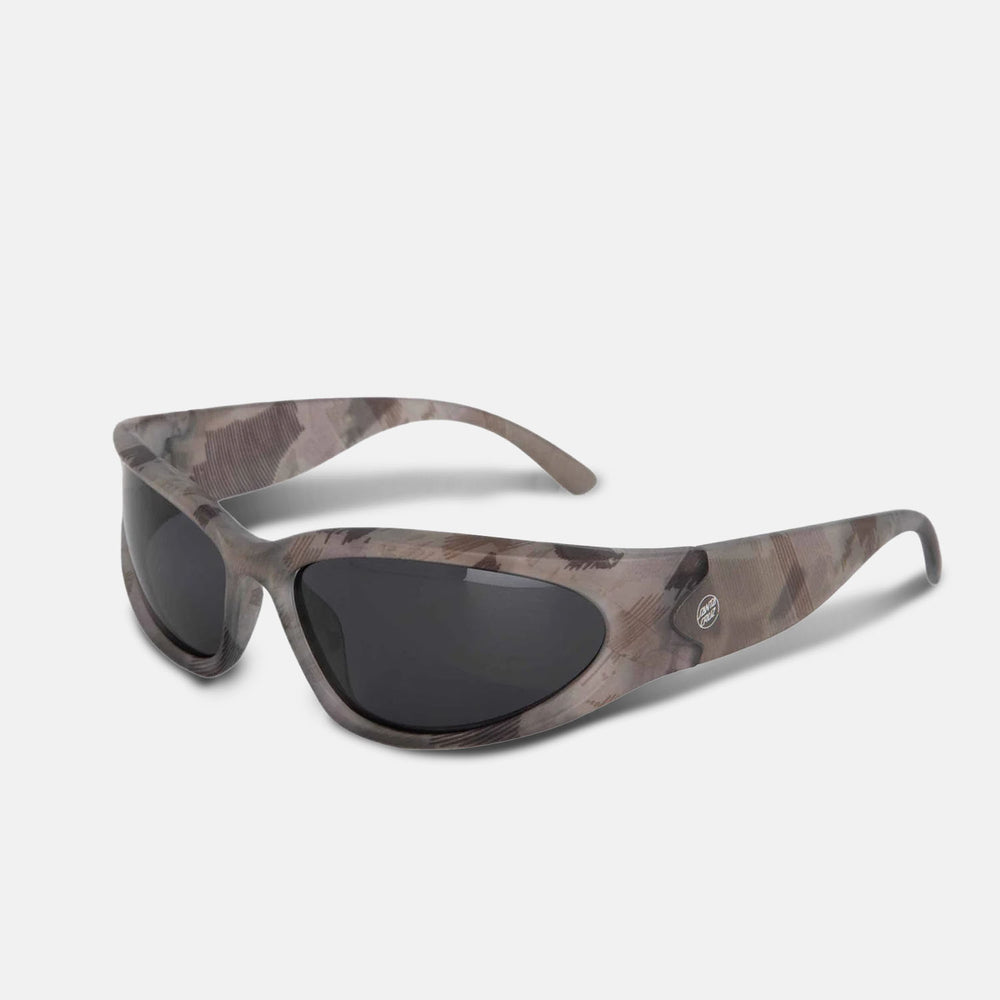Santa Cruz - Opus Dot Wrap Sunglasses - Woodcut Camo / Black
