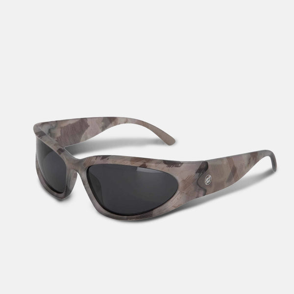 Santa Cruz - Opus Dot Wrap Sunglasses - Woodcut Camo / Black