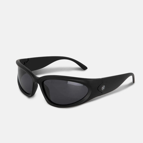 Santa Cruz - Opus Dot Wrap Sunglasses - Black / Black