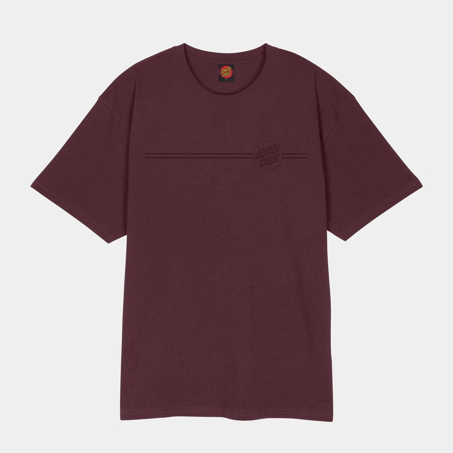 Santa Cruz - Tonal Opus Dot Stripe T-Shirt - Dark Plum