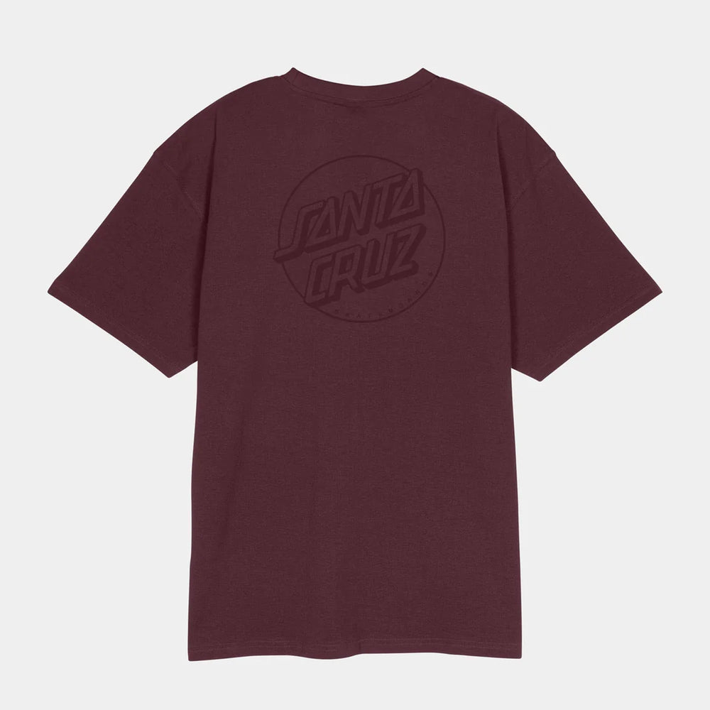 Santa Cruz - Tonal Opus Dot Stripe T-Shirt - Dark Plum