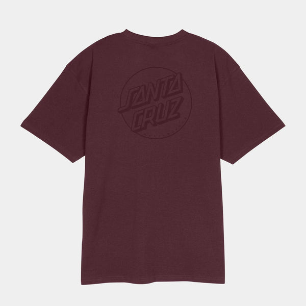 Santa Cruz - Tonal Opus Dot Stripe T-Shirt - Dark Plum