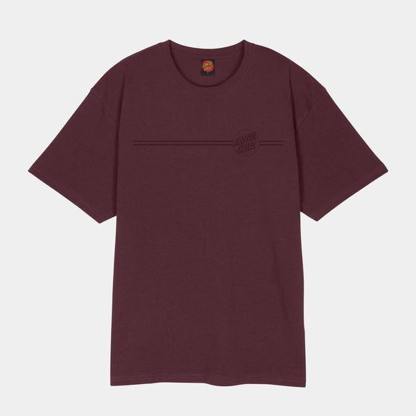 Santa Cruz - Tonal Opus Dot Stripe T-Shirt - Dark Plum