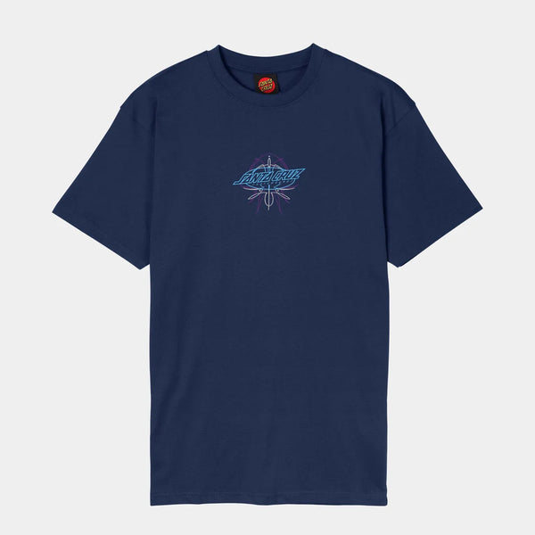 Santa Cruz - Meek Pinstripe Slasher T-Shirt - Midnight Blue