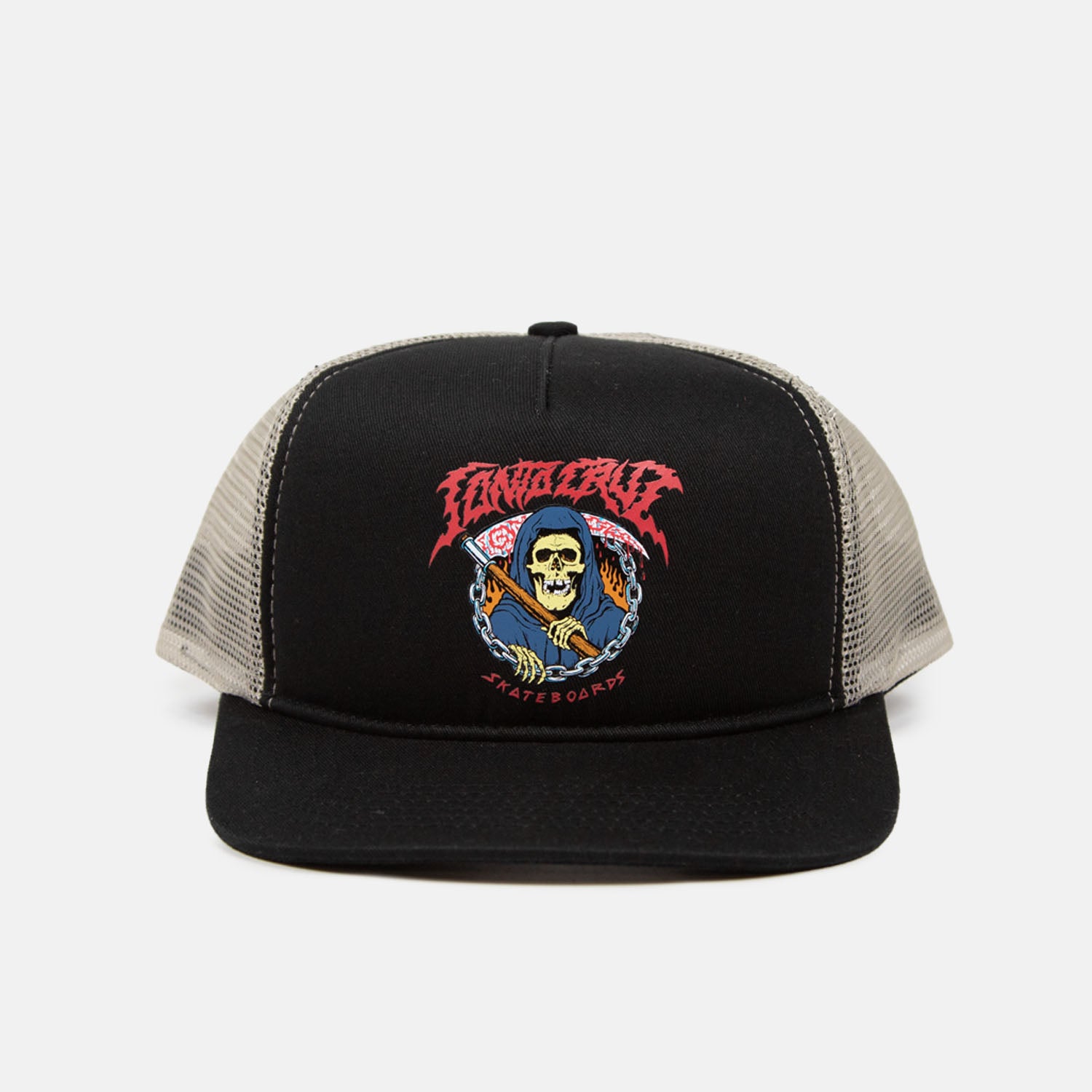 Santa Cruz - Out Of Time Meshback Cap - Black / Stone Grey