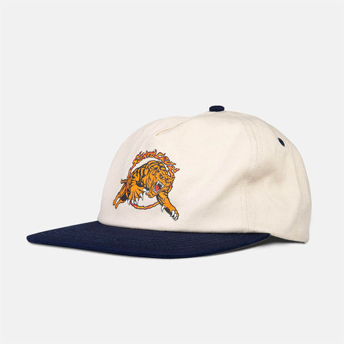 Santa Cruz - Salba Tiger Simplified Snapback Cap - Natural / Navy