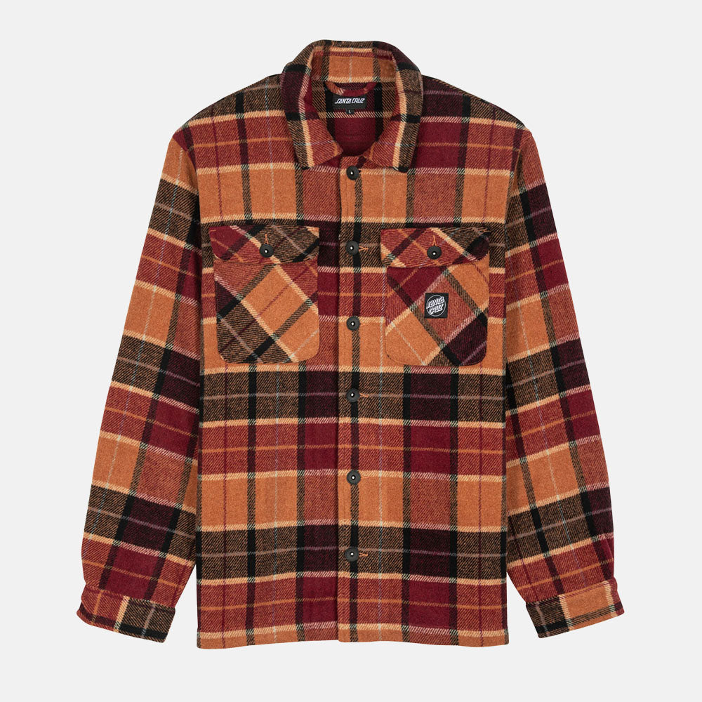 Santa Cruz - Lodge Shirt - Burnt Orange Check