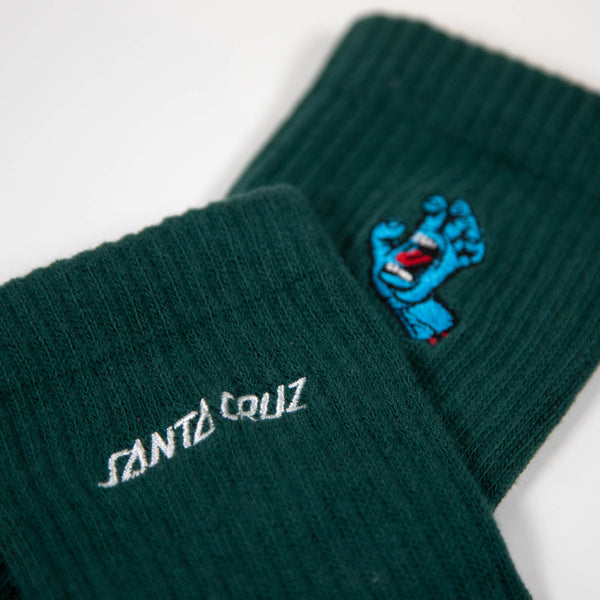 Santa Cruz - Screaming Mini Hand Socks - Spruce
