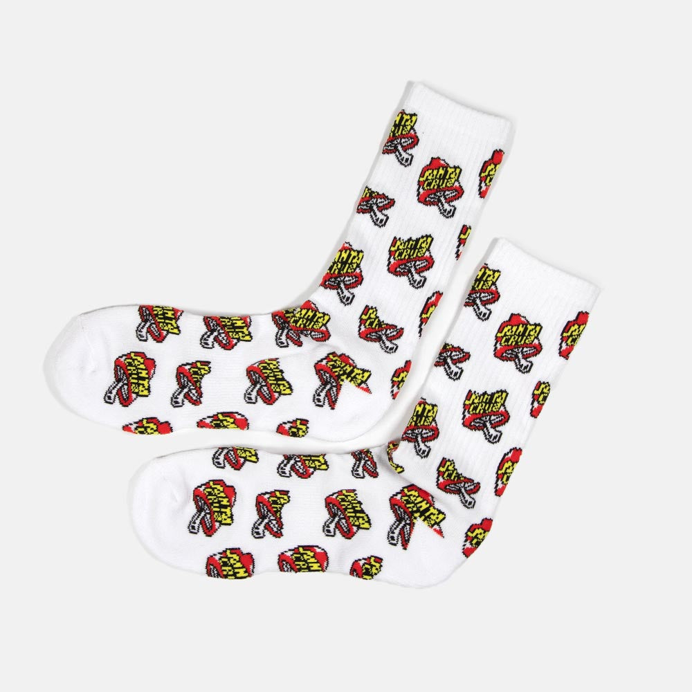 Santa Cruz - Toadstool Dot Socks - White