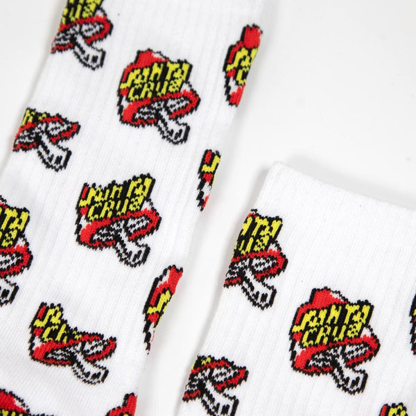 Santa Cruz - Toadstool Dot Socks - White