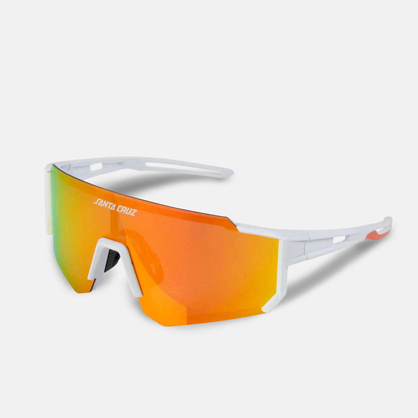Santa Cruz - Strip Racer Sunglasses - White / Orange / Red