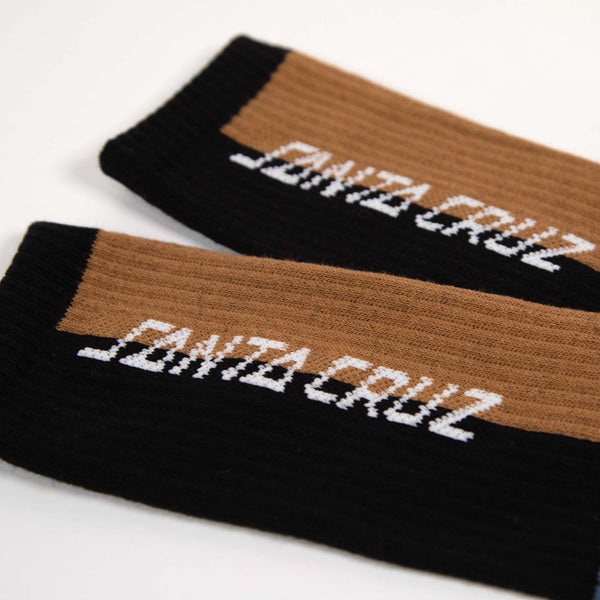 Santa Cruz - Strip Panel Socks - Black